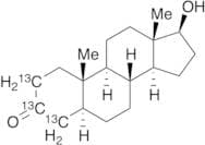 (5α,17β)-17-Hydroxyandrostan-3-one-2,3,4-13C3