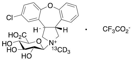 Asenapine-13C,d3 N-Beta-D-Glucuronide Trifluoroacetic Acid Salt