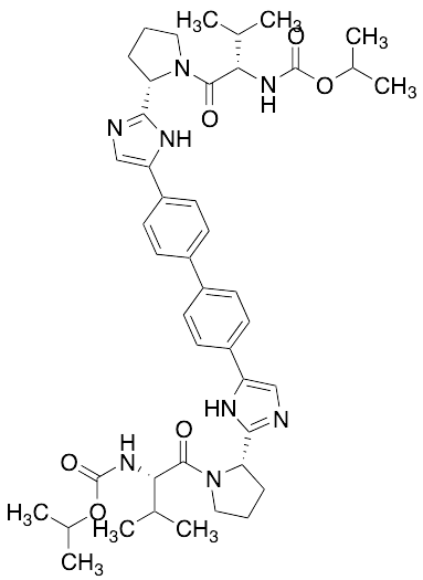 C,C'-bis(1-Methylethyl) Ester N,N'-[[1,1'-Biphenyl]-4,4'-diylbis[1H-imidazole-5,2-diyl-(2S)-2,1-py…