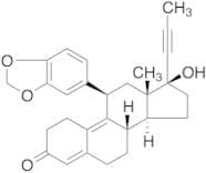 (11b,17b)-11-(1,3-Benzodioxol-5-yl)-17-hydroxy-17-(1-propyn-1-yl)estra-4,9-dien-3-one
