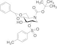 4,6-O-Benzylidene-N-(tert-butoxycarbonyl)-2-O-(4-toluenesulfonyl)-1,5-imino-D-glucitol