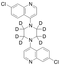 1,4-Bis(7-chloroquinolin-4-yl)piperazine-d8