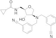 N-[[(2R,3S,4R)-4-[Bis[(3-cyanophenyl)methyl]amino]-3-hydroxyoxolan-2-yl]methyl]cyclopropanecarboxa…