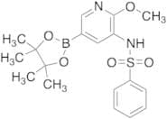 N-(2-Methoxy-5-(4,4,5,5-tetramethyl-1,3,2-dioxaborolan-2-yl)pyridin-3-yl)benzenesulfonamide
