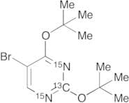 5-Bromo-2,4-bis(1,1-dimethylethoxy)pyrimidine-13C,15N2