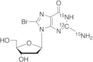 8-Bromo-2’-deoxyguanosine-13C,15N2 (>90%)