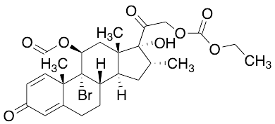 (11β,16α)-9-Bromo-21-[(ethoxycarbonyl)oxy]-11-(formyloxy)-17-hydroxy-16-methylpregna-1,4-diene-3,2…