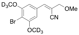 3-(4-Bromo-3,5-dimethoxyphenyl)-2-(methoxymethyl)-2-propenenitrile-d6