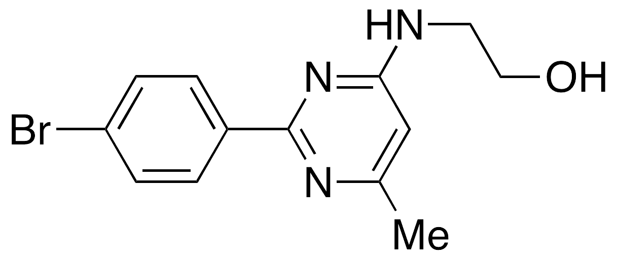 2-[[2-(4-Bromophenyl)-6-methyl-4-pyrinidinyl]amino]ethanol