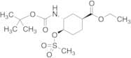 (1S,3R,4R)-3-[(tert-Butoxycarbonyl)amino]-4-[(methylsulfonyl)oxy]cyclohexanecarboxylic Acid Ethyl …