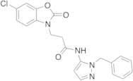 6-Chloro-2-oxo-N-[1-(phenylmethyl)-1H-pyrazol-5-yl]-3(2H)-benzoxazolepropanamide