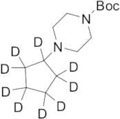 4-(Cyclopentyl)piperazine-1-carboxylate-d9 tert-Butyl Ester