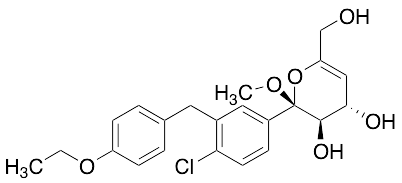 (2S,3R,4S)-2-(4-Chloro-3-(4-ethoxybenzyl)phenyl)-6-(hydroxymethyl)-2-methoxy-3,4-dihydro-2H-pyran-…