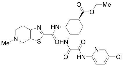 4-[[2-[(5-Chloro-2-pyridinyl)amino]-2-oxoacetyl]amino]-3-[[(4,5,6,7-tetrahydro-5-methylthiazolo[5,…