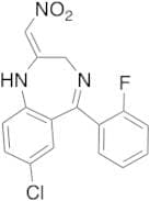 7-Chloro-1,3-dihydro-5-(2-fluorophenyl)-2-nitromethyl-ene-2H-1,4-benzodiazepine