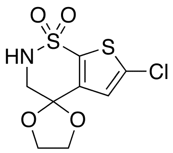 6'-Chloro-2',3'-dihydro-spiro[1,3-dioxolane-2,4'-[4H]thieno[3,2-e][1,2]thiazine] 1',1'-Dioxide