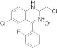 6-Chloro-2-(chloromethyl)-4-(2-fluorophenyl)-1,2-dihydroquinazoline 3-Oxide