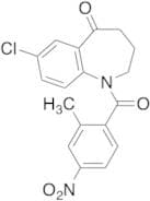 7-Chloro-1,2,3,4-tetrahydro-1-(2-methyl-4-nitrobenzoyl)-5H-1-benzazepin-5-one