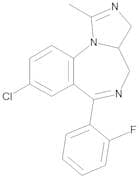 8-Chloro-6-(2-fluorophenyl)-3a,4-dihydro-1-methyl-3H-Imidazo[1,5-a][1,4]benzodiazepine (>90%)