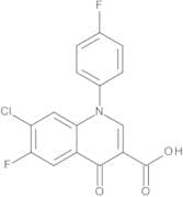 7-Chloro-6-fluoro-1-(4-fluorophenyl)-1,4-dihydro-4-oxo-3-quinolinecarboxylic Acid