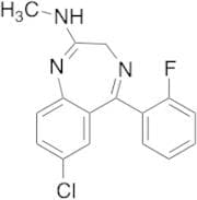 7-Chloro-5-(2-fluorophenyl)-2-methylamino-3H-1,4-benzodiazepine