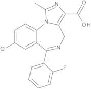 8-Chloro-6-(2-fluorophenyl)-1-methyl-4H-Imidazo[1,5-a][1,4]benzodiazepine-3-carboxylic Acid