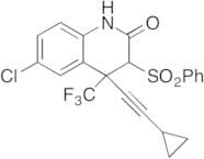 6-Chloro-4-(2-cyclopropylethynyl)-3,4-dihydro-3-(phenylsulfonyl)-4-(trifluoromethyl)-2(1H)-quinoli…