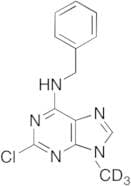 2-Chloro-9-methyl-6-(benzylamino)purine-d3
