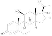(11b,16a)-9-Chloro-11,17-dihydroxy-16-methyl-pregna-1,4-diene-3,20-dione (Mometasone Impurity M)