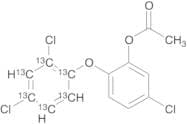 5-Chloro-2-(2,4-dichlorophenoxy)-phenol-13C6 1-Acetate
