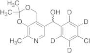 (+/-)-4-Chlorophenyl-5-[(3,4-isopropylidine)-2-methylpyridine]methanol-d4