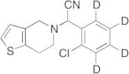 (±)-(2-Chlorophenyl)-(6,7-dihydro-4H-thieno[3,2-c]pyrid-5-yl)acetonitrile-d4