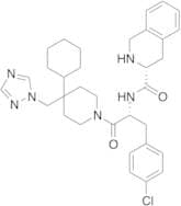 (3R)-N-[(1R)-1-[(4-Chlorophenyl)methyl]-2-[4-cyclohexyl-4-(1H-1,2,4-triazol-1-ylmethyl)-1-piperidi…
