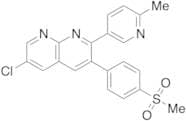 6-Chloro-2-(6-methyl-3-pyridinyl)-3-[4-(methylsulfonyl)phenyl]-1,8-naphthyridine