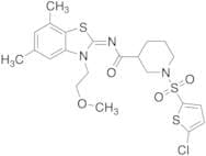 1-​[(5-​Chloro-​2-​thienyl)​sulfonyl]​-​N-​[3-​(2-​methoxyethyl)​-​5,​7-​dimethyl-​2(3H)​-​benzoth…