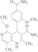 4-(4-Carbamoyl-2-methoxyphenyl)-5-ethoxy-2,8-dimethyl-1,4-dihydro-1,6-naphthyridine-3-carboxamide