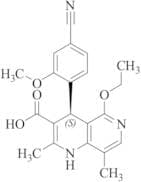 (S)-4-(4-Cyano-2-methoxyphenyl)-5-ethoxy-2,8-dimethyl-1,4-dihydro-1,6-naphthyridine-3-carboxylic A…