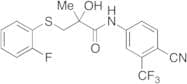 N-[4-Cyano-3-(trifluoromethyl)phenyl]-3-[(2-fluorophenyl)thio]-2-hydroxy-2-methylpropanamide