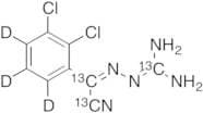 (2Z)-2-[Cyano(2,3-dichlorophenyl)methylene]hydrazinecarboximidamide-13C3D3