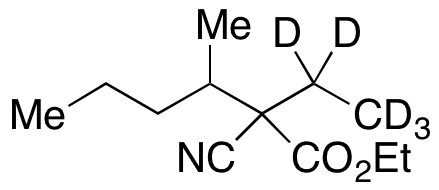 2-Cyano-2-ethyl-3-methylhexanoic Acid Ethyl Ester-d5