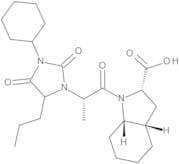 (2S,3aS,7aS)-1-[(2S)-2-(3-Cyclohexyl-2,4-dioxo-5-propyl-1-imidazolidinyl)-1-oxopropyl]octahydro-1H…