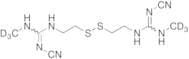 N-Cyano-3-(cyanoamino)-N'-methyl-7,8-dithia-2,4,11-triazadodec-2-en-12-imidamide-D6(Cimetidine Imp…