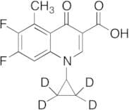 1-Cyclopropyl-6,7-difluoro-1,4-dihydro-5-methyl-4-oxo-3-quinolinecarboxylic Acid-d4