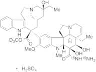Deacetylvinblastine Hydrazide Sulfate-d3, 15N2