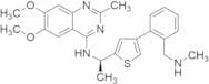 6,7-Dimethoxy-2-methyl-N-[(1R)-1-[4-[2-[(methylamino)methyl]phenyl]-2-thienyl]ethyl]-4-quinazolina…