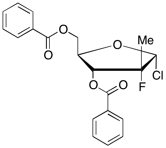 (2R)-2-Deoxy-2-fluoro-2-methyl-α-D-erythro-pentofuranosyl Chloride 3,5-Dibenzoate