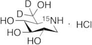 Deoxynojirimycin-d2, 15N Hydrochloride