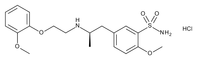 (R)-2'-O-Desethyl-2'-O-desmethyl Tamsulosin Hydrochloride (Impurity)