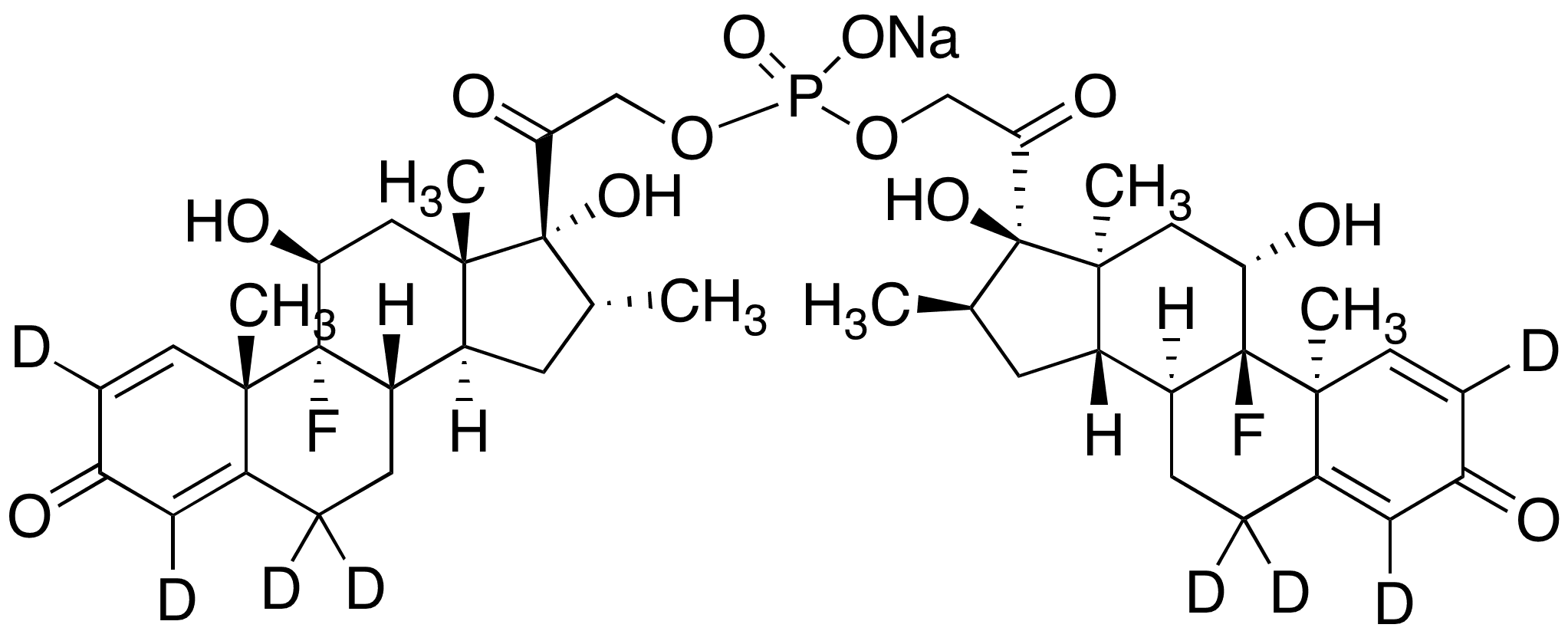 Dexamethasone 21-Phosphate Dimer-d8 Sodium Salt