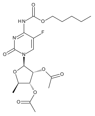 2’,3’-Di-O-acetyl-5’-deoxy-5-fluoro-N4-(pentoxycarbonxyl)cytidine